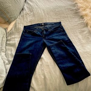 7 For All Mankind Gwenevere Skinny Dark Jeans Women’s Sz 28